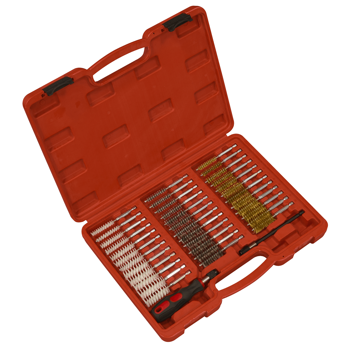 Sealey VS1910 Injector Bore Cleaning Brush Set 38pc - VS1910 - Sealey Tools UK - Trade Counter Direct
