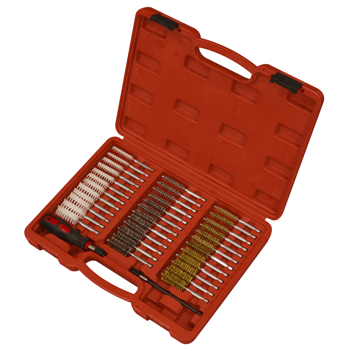 Sealey VS1910 Injector Bore Cleaning Brush Set 38pc - VS1910 - Sealey Tools UK - Trade Counter Direct