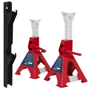 Sealey VS2003COMBO Axle Stand & Axle Stand Storage Rack Combo 3 Tonne - VS2003COMBO - Sealey Tools UK - Trade Counter Direct