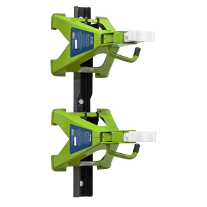 Sealey VS2003HVCOMBO Axle Stand & Axle Stand Storage Rack Combo 3 Tonne - Hi - Vis Green - VS2003HVCOMBO - Sealey Tools UK - Trade Counter Direct