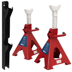 Sealey VS2006COMBO Axle Stand & Axle Stand Storage Rack Combo 6 Tonne - VS2006COMBO - Sealey Tools UK - Trade Counter Direct