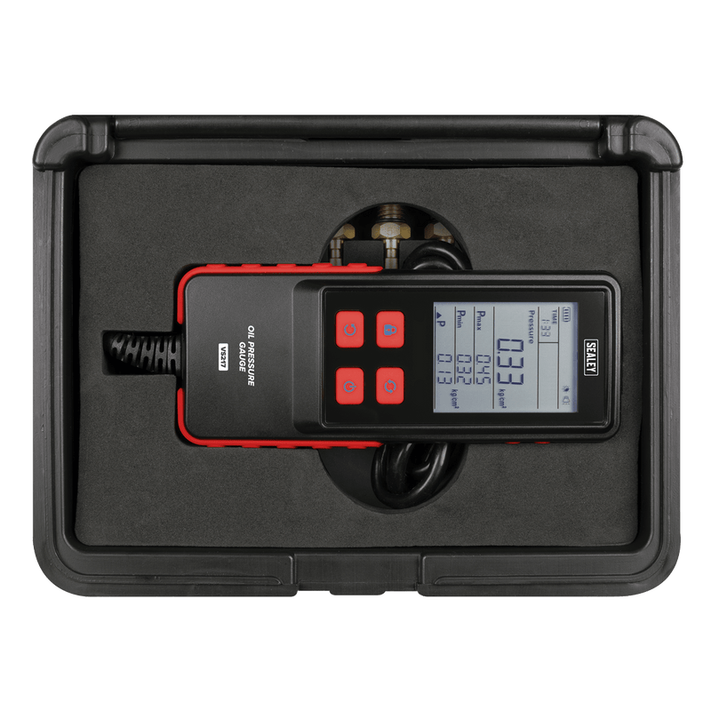 Sealey VS217 Digital Oil Pressure Test Kit 18pc - VS217 - Sealey Tools UK - Trade Counter Direct