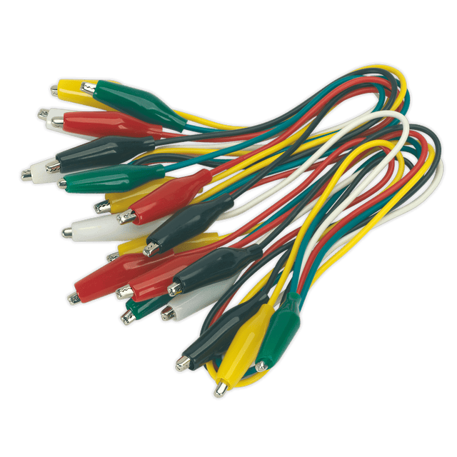 Sealey VS222 Jumper Test Lead Set 450mm - 5 Pairs - VS222 - Sealey Tools UK - Trade Counter Direct