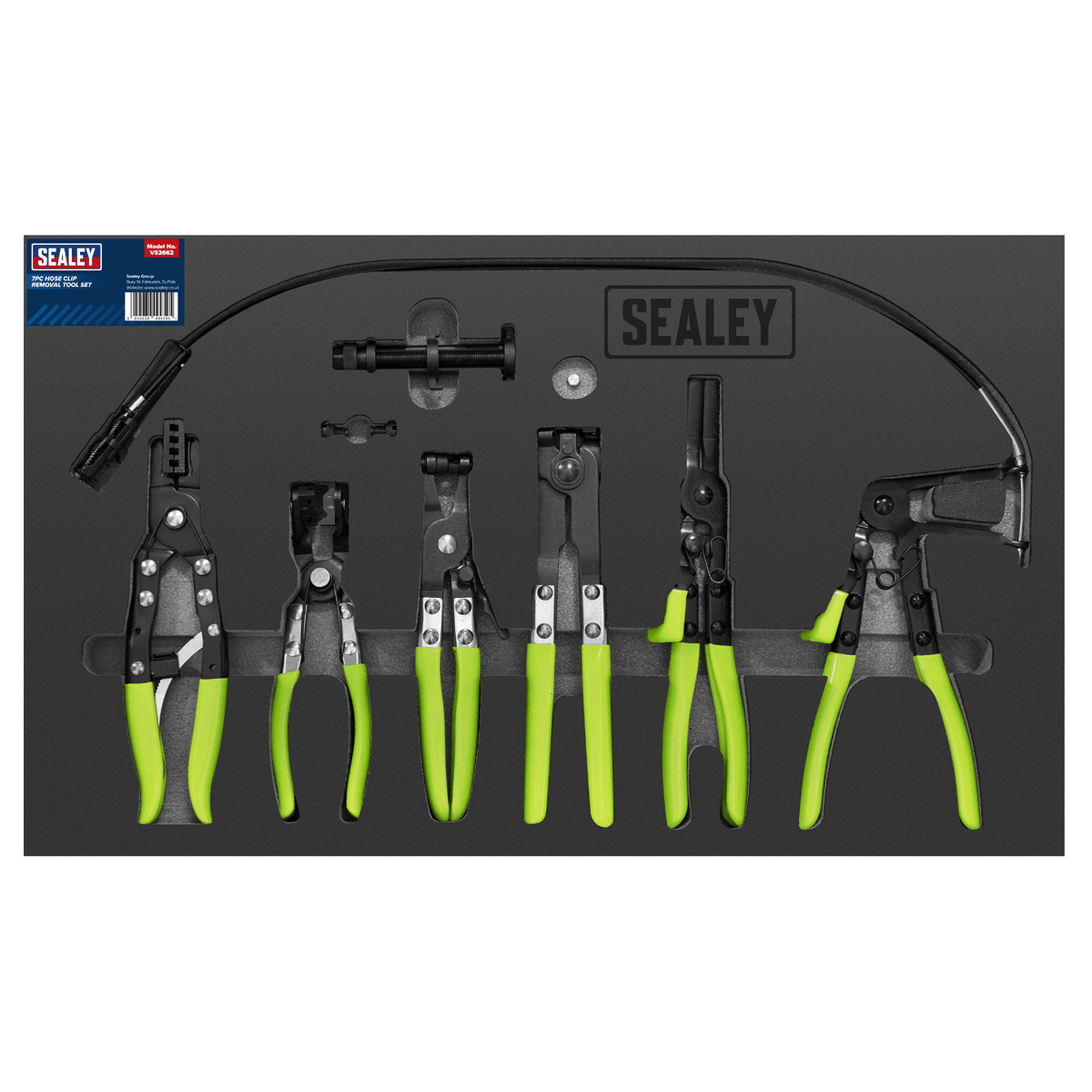 Sealey VS2662 Hose Clip Removal Tool Set 7pc - VS2662 - Sealey Tools UK - Trade Counter Direct