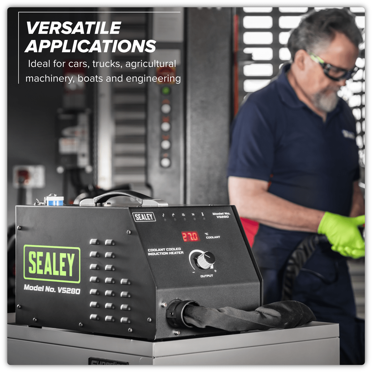Sealey VS280 Coolant Cooled Induction Heater 3700W - VS280 - Sealey Tools UK - Trade Counter Direct