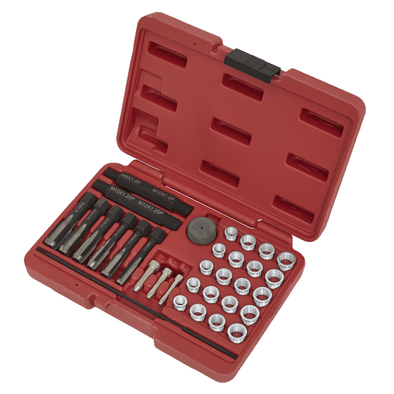 Sealey VS311 Glow Plug Thread Repair Set 33pc - VS311 - Sealey Tools UK - Trade Counter Direct