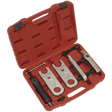 Sealey VS3814 Ball Joint Splitter Hydraulic & Manual 9pc - Commercial - VS3814 - Sealey Tools UK - Trade Counter Direct