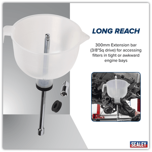Sealey VS409 Oil Capture Extension Funnel Set - VS409 - Sealey Tools UK - Trade Counter Direct