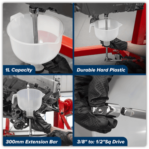 Sealey VS409 Oil Capture Extension Funnel Set - VS409 - Sealey Tools UK - Trade Counter Direct