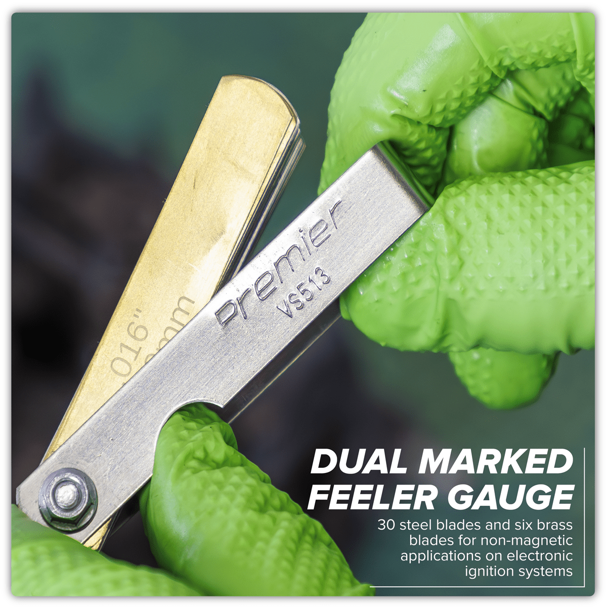 Sealey VS513 Premier Combination Steel/Brass Dual Marked Feeler Gauge 36 Blade - VS513 - Sealey Tools UK - Trade Counter Direct