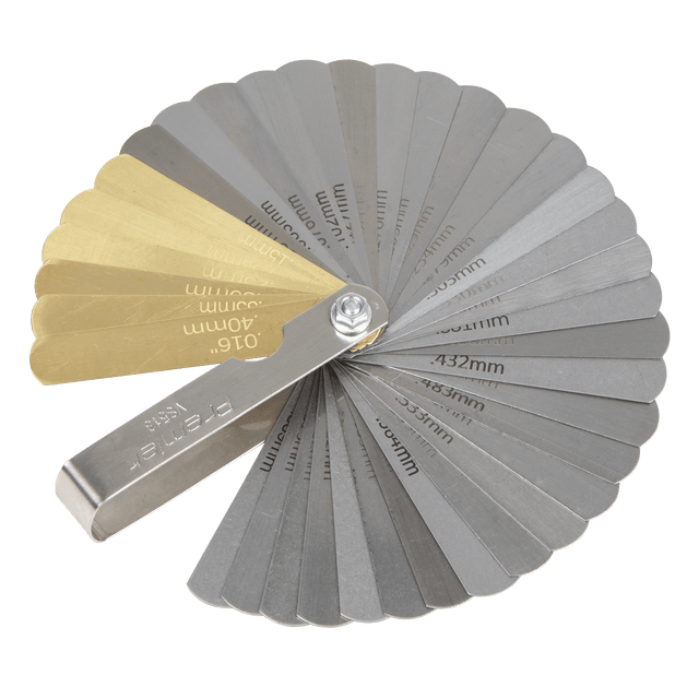 Sealey VS513 Premier Combination Steel/Brass Dual Marked Feeler Gauge 36 Blade - VS513 - Sealey Tools UK - Trade Counter Direct