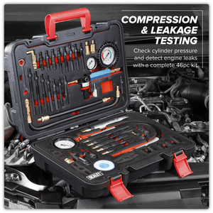 Sealey VS567 Diesel/Petrol Master Compression & Leakage Test Kit 46pc - VS567 - Sealey Tools UK - Trade Counter Direct