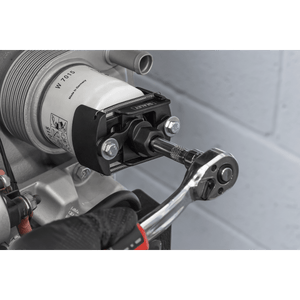Sealey VS6080 Adjustable Oil Filter Wrench 3/8"Sq Drive 60-80mm Capacity - VS6080 - Sealey Tools UK - Trade Counter Direct