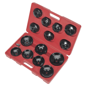 Sealey VS7003 Oil Filter Cap Wrench Set 15pc - VS7003 - Sealey Tools UK - Trade Counter Direct