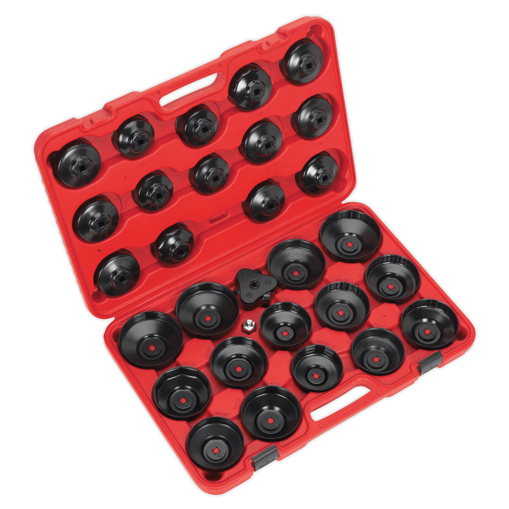 Sealey VS7006 Oil Filter Cap Wrench Set 30pc - VS7006 - Sealey Tools UK - Trade Counter Direct