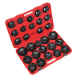 Sealey VS7006 Oil Filter Cap Wrench Set 30pc - VS7006 - Sealey Tools UK - Trade Counter Direct