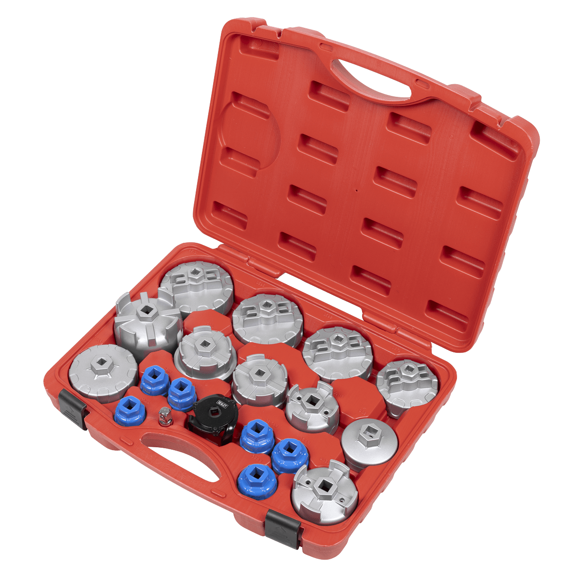 Sealey VS7013 Oil Filter Cap Wrench Set 19pc - VS7013 - Sealey Tools UK - Trade Counter Direct