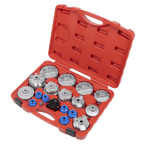 Sealey VS7013 Oil Filter Cap Wrench Set 19pc - VS7013 - Sealey Tools UK - Trade Counter Direct
