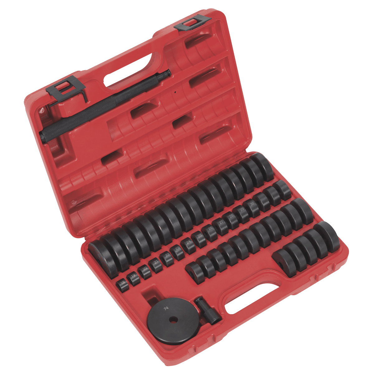 Sealey VS7032 Bearing Race & Seal Driver Set 52pc - VS7032 - Sealey Tools UK - Trade Counter Direct