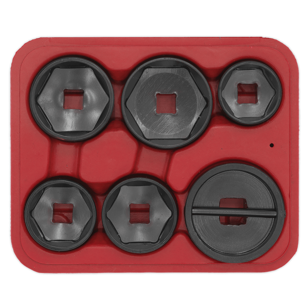 Sealey VS7103 Oil Filter Cap Wrench Set 6pc - VS7103 - Sealey Tools UK - Trade Counter Direct