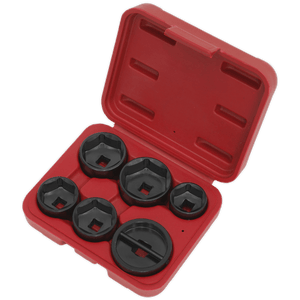 Sealey VS7103 Oil Filter Cap Wrench Set 6pc - VS7103 - Sealey Tools UK - Trade Counter Direct