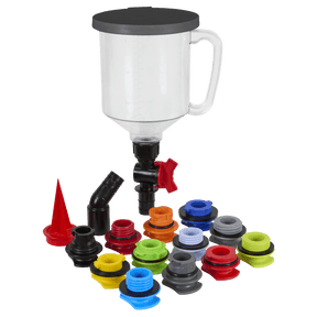 Sealey VS7107 Master Engine Oil Funnel Filling Kit 15pc - VS7107 - Sealey Tools UK - Trade Counter Direct