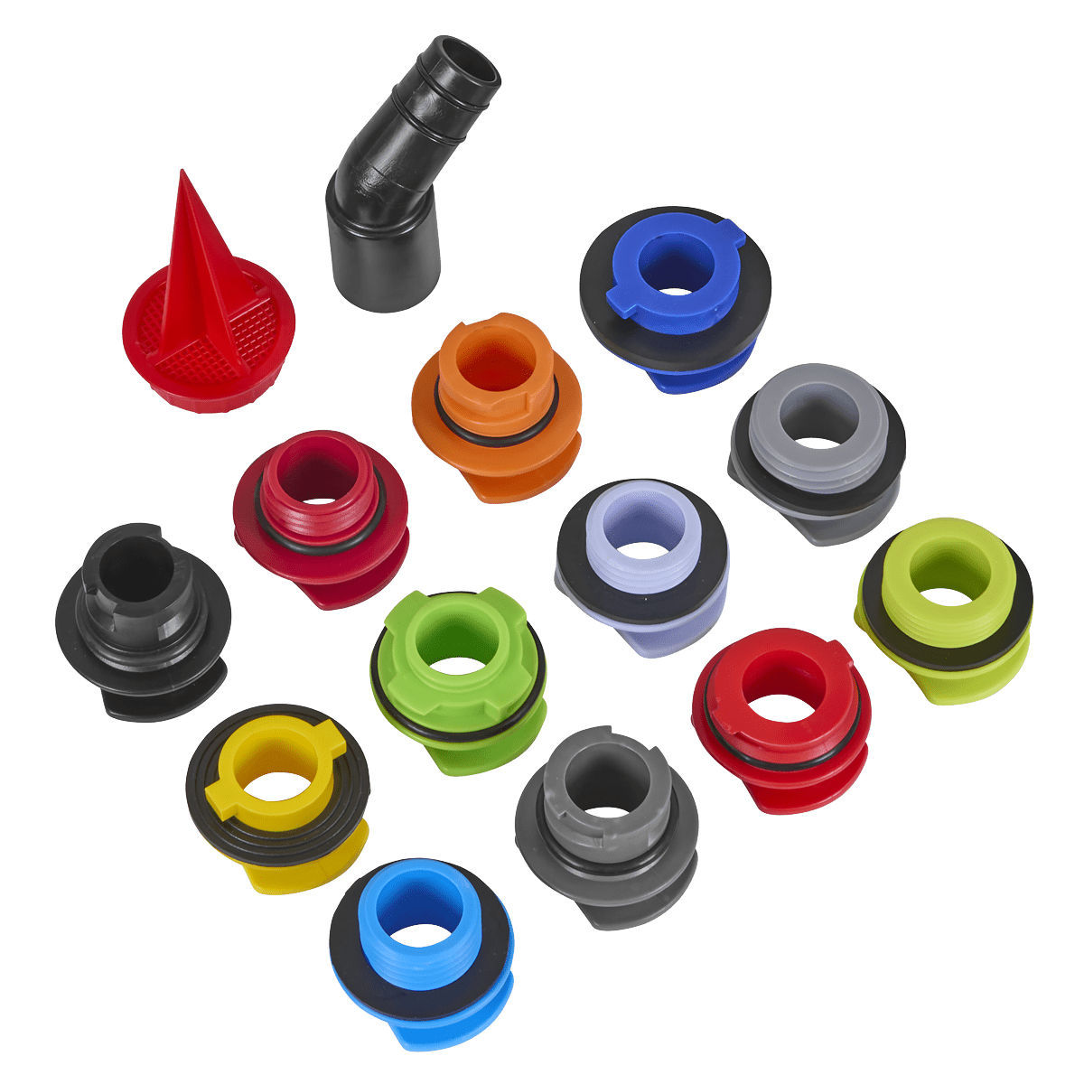 Sealey VS7107 Master Engine Oil Funnel Filling Kit 15pc - VS7107 - Sealey Tools UK - Trade Counter Direct