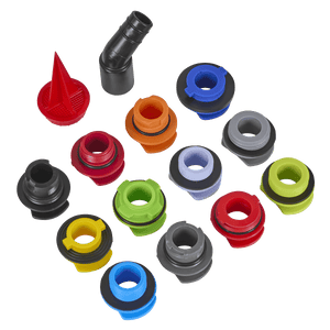 Sealey VS7107 Master Engine Oil Funnel Filling Kit 15pc - VS7107 - Sealey Tools UK - Trade Counter Direct