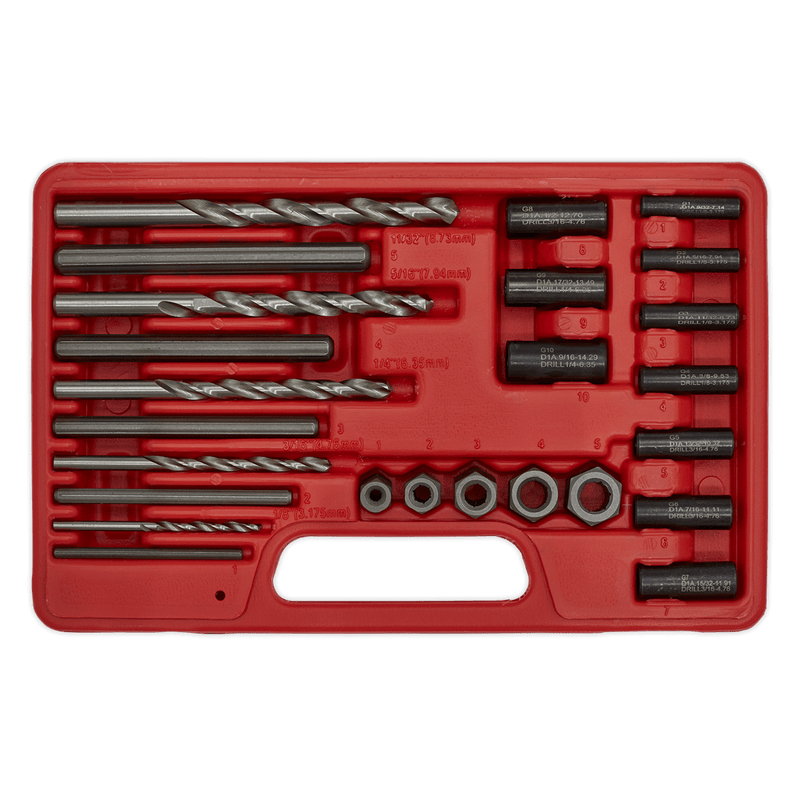 Sealey VS7233 Stud Extractor Set 25pc - VS7233 - Sealey Tools UK - Trade Counter Direct