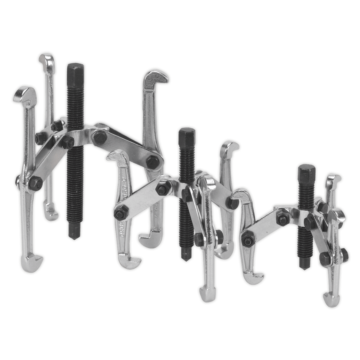 Sealey VS77 Triple Leg Gear Reversible Puller Set 3pc - VS77 - Sealey Tools UK - Trade Counter Direct