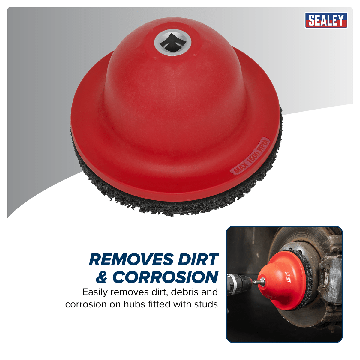 Sealey VS8001 Wheel Hub Cleaner - VS8001 - Sealey Tools UK - Trade Counter Direct