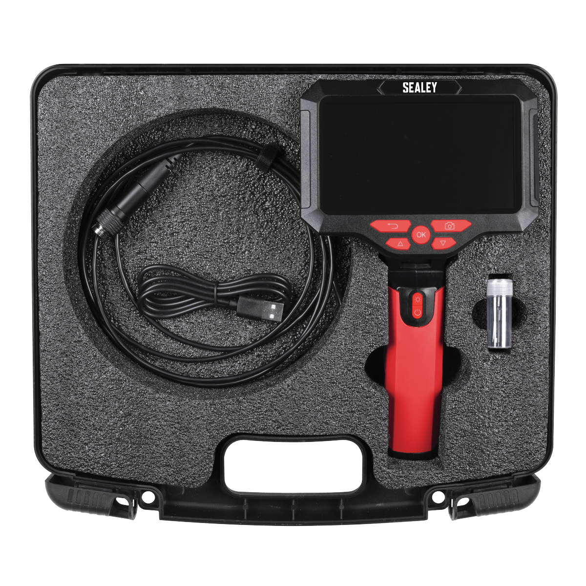 Sealey VS8118 Video Borescope 5.5mm Camera Dual Lens & 5" Screen - VS8118 - Sealey Tools UK - Trade Counter Direct