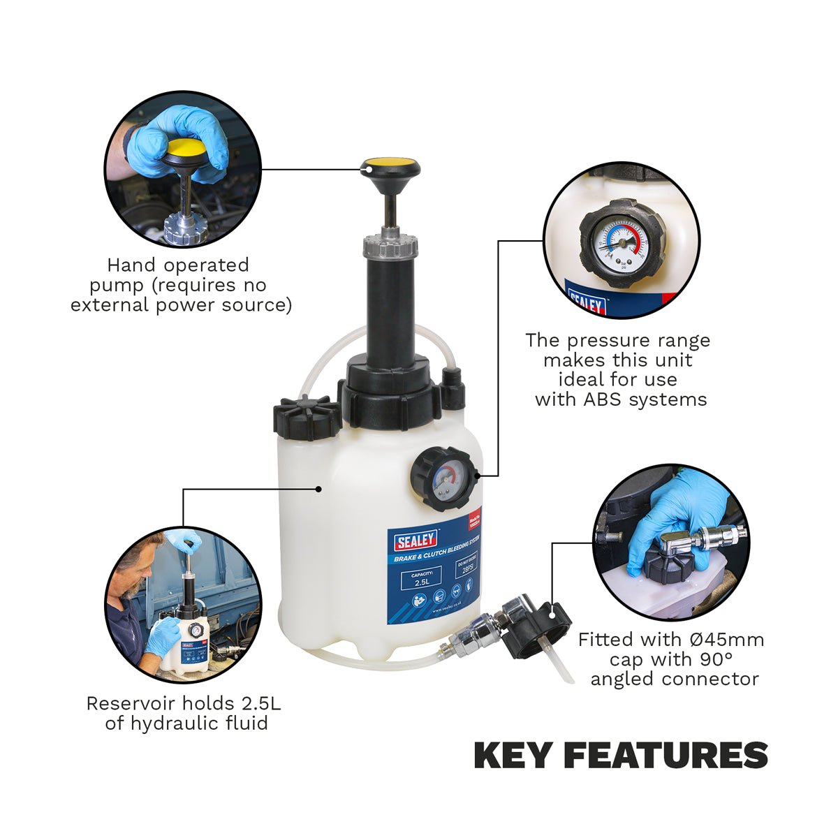 Sealey VS820 Brake & Clutch Bleeding System - Braking - SLY-10519 - Sealey Tools UK - Trade Counter Direct