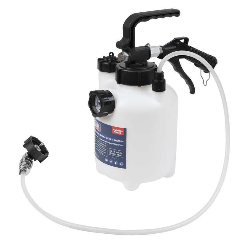 Sealey VS830 Pneumatic Brake & Clutch Bleeder 2.5L - VS830 - Sealey Tools UK - Trade Counter Direct