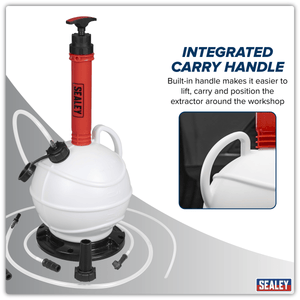 Sealey VS836 Manual Vacuum Brake & Fluid Extractor Pump 6L - VS836 - Sealey Tools UK - Trade Counter Direct