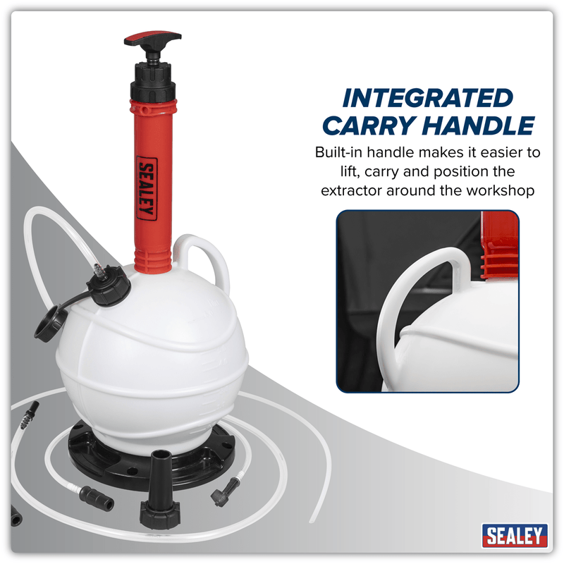 Sealey VS836 Manual Vacuum Brake & Fluid Extractor Pump 6L - VS836 - Sealey Tools UK - Trade Counter Direct