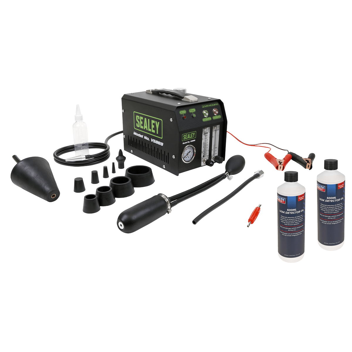 Sealey VS869KIT EVAP Leak Detector Smoke Diagnostic & Leak Detector Oil Kit - VS869KIT - Sealey Tools UK - Trade Counter Direct