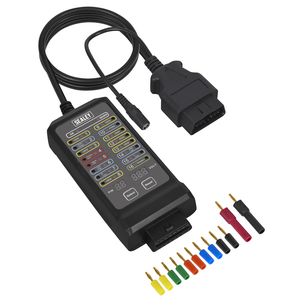 Sealey VS8813 OBD Breakout Box 16-Pin 12V/24V - VS8813 - Sealey Tools UK - Trade Counter Direct