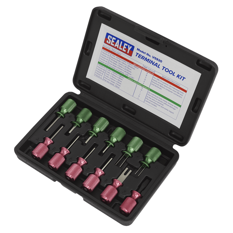 Sealey VS920 Terminal Tool Kit 12pc - VS920 - Sealey Tools UK - Trade Counter Direct