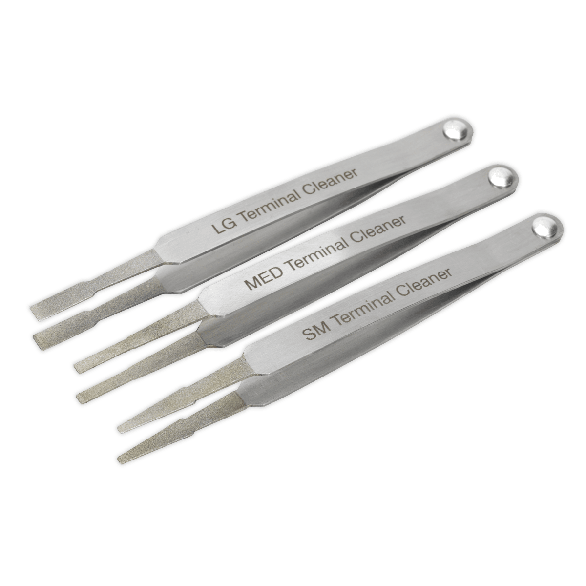 Sealey VS9202 Terminal Cleaner Set 3pc - Diamond Grip - VS9202 - Sealey Tools UK - Trade Counter Direct