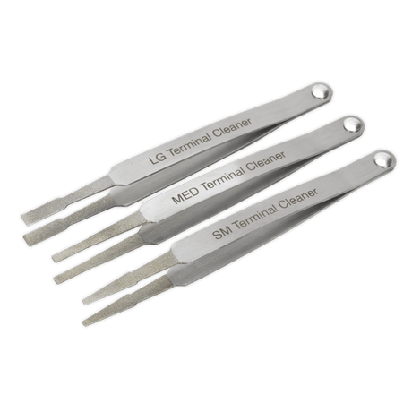 Sealey VS9202 Terminal Cleaner Set 3pc - Diamond Grip - VS9202 - Sealey Tools UK - Trade Counter Direct