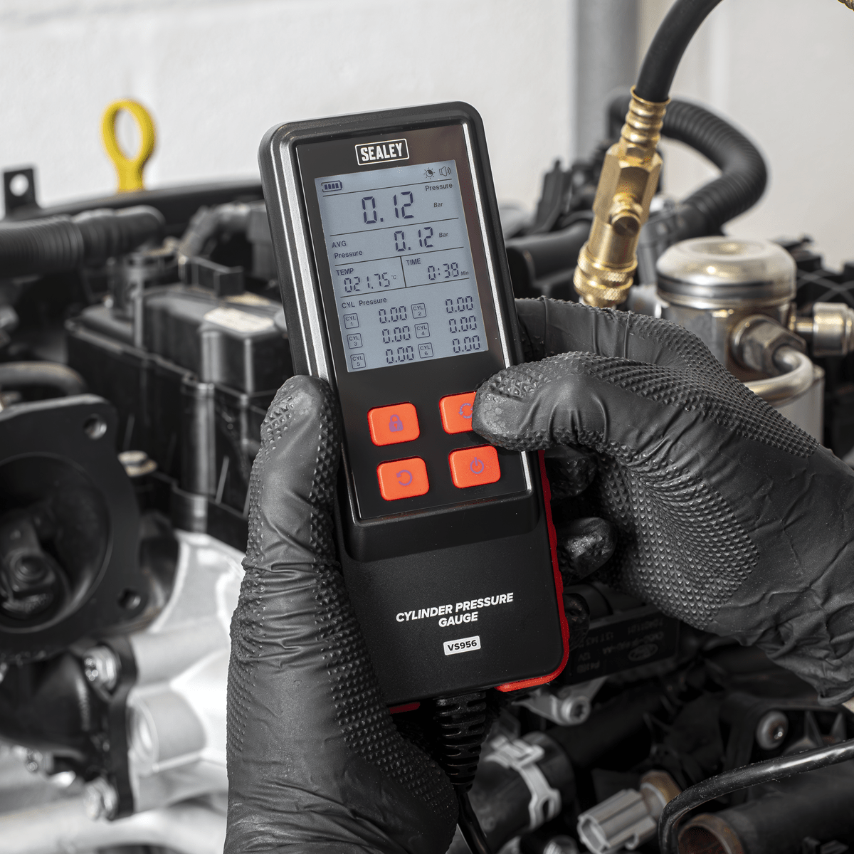 Sealey VS956 Digital Compression Test Kit 10pc - VS956 - Sealey Tools UK - Trade Counter Direct