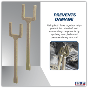 Sealey VS962 Driveshaft Extractor Fork Set 2pc - VS962 - Sealey Tools UK - Trade Counter Direct