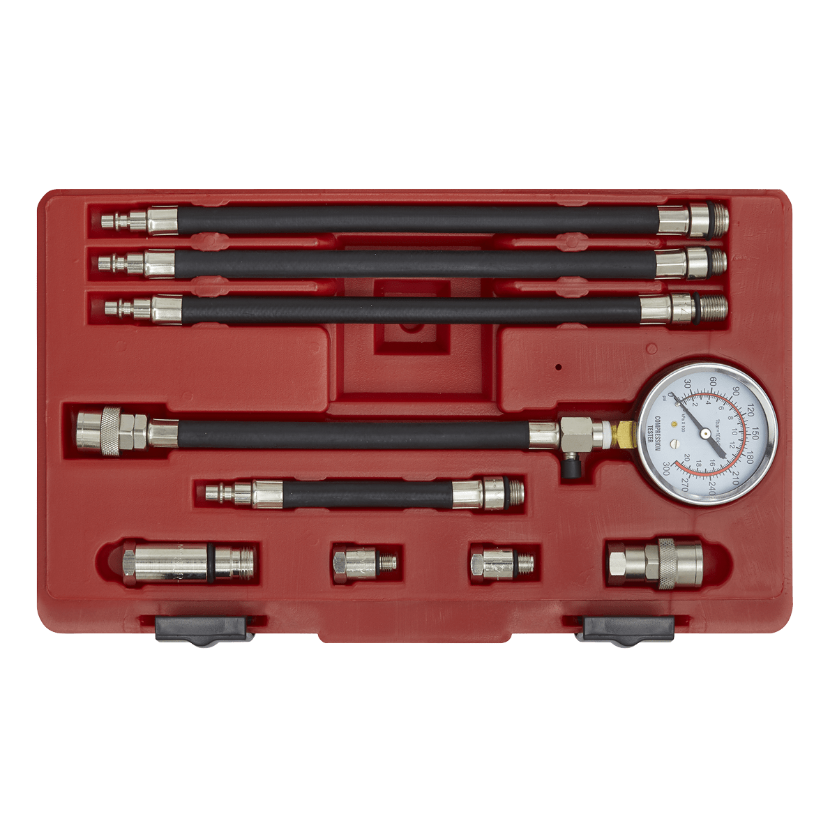 Sealey VSE206 Petrol Engine Compression Test Kit 10pc - VSE206 - Sealey Tools UK - Trade Counter Direct