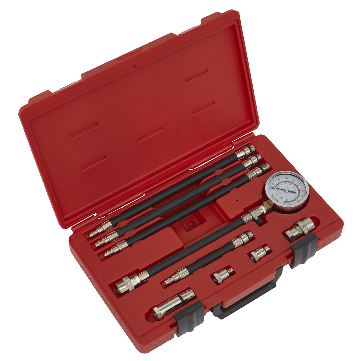 Sealey VSE206 Petrol Engine Compression Test Kit 10pc - VSE206 - Sealey Tools UK - Trade Counter Direct