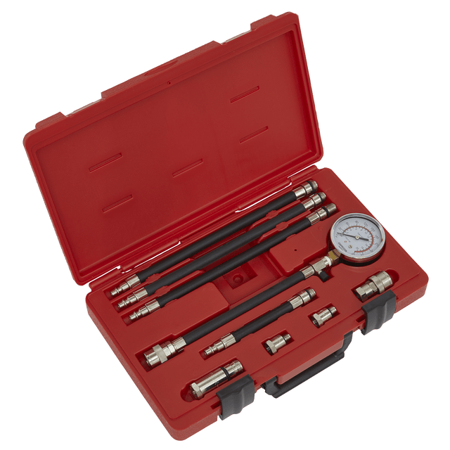 Sealey VSE206 Petrol Engine Compression Test Kit 10pc - VSE206 - Sealey Tools UK - Trade Counter Direct