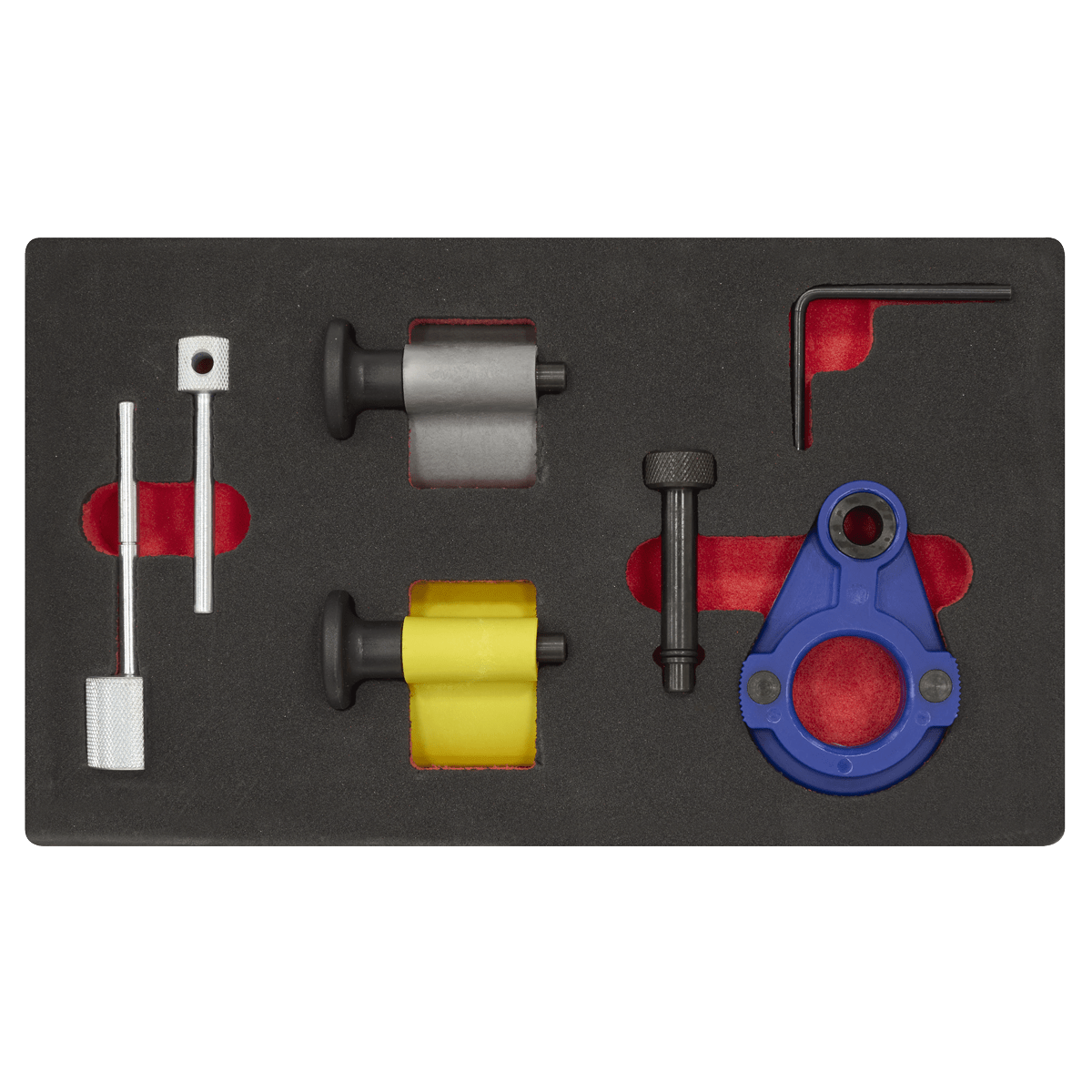 Sealey VSE2092 Diesel Engine Timing Tool Kit 1.2D/1.4D/1.6D/2.0D - for VAG, Ford & Mitsubishi - Belt Drive - VSE2092 - Sealey Tools UK - Trade Counter Direct