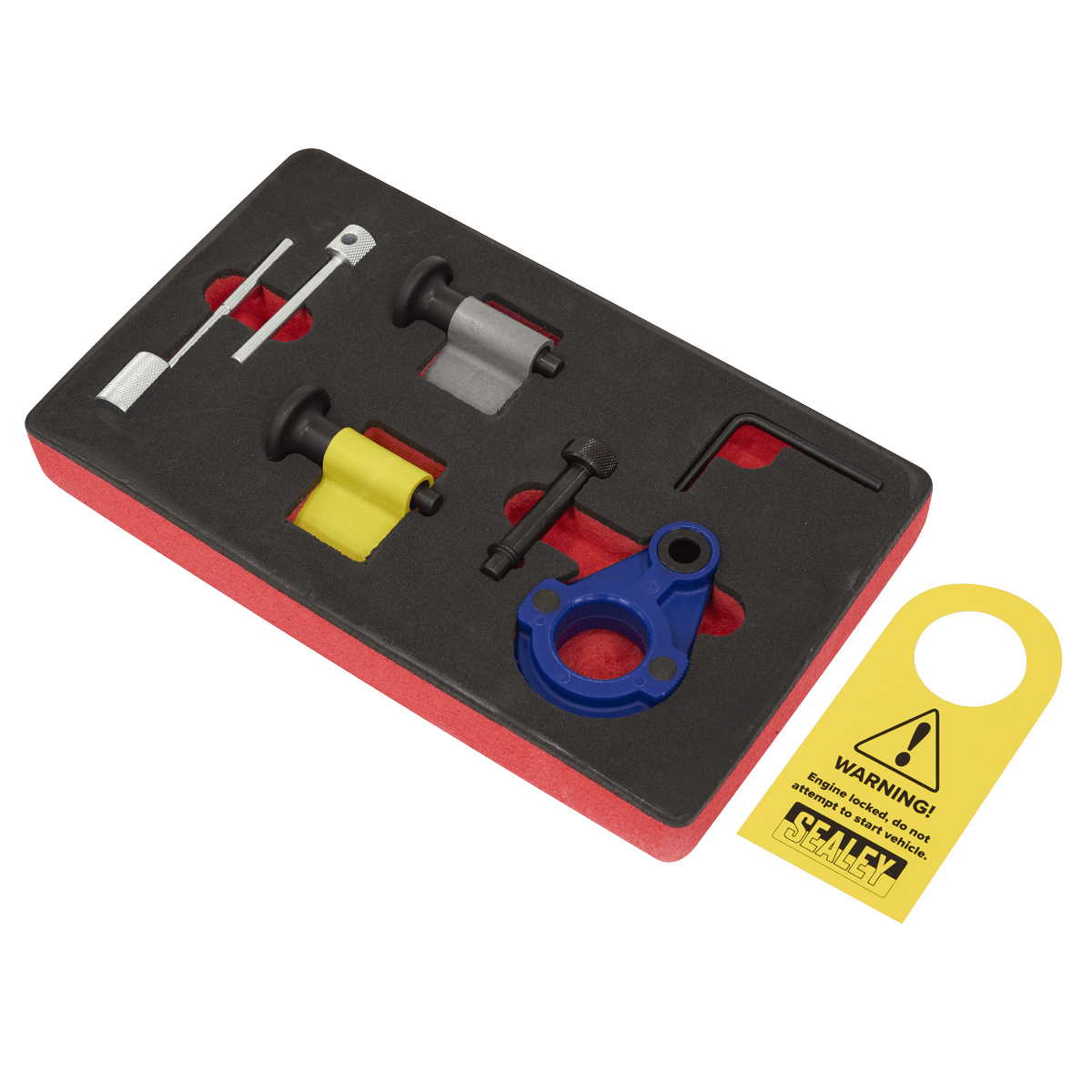 Sealey VSE2092 Diesel Engine Timing Tool Kit 1.2D/1.4D/1.6D/2.0D - for VAG, Ford & Mitsubishi - Belt Drive - VSE2092 - Sealey Tools UK - Trade Counter Direct