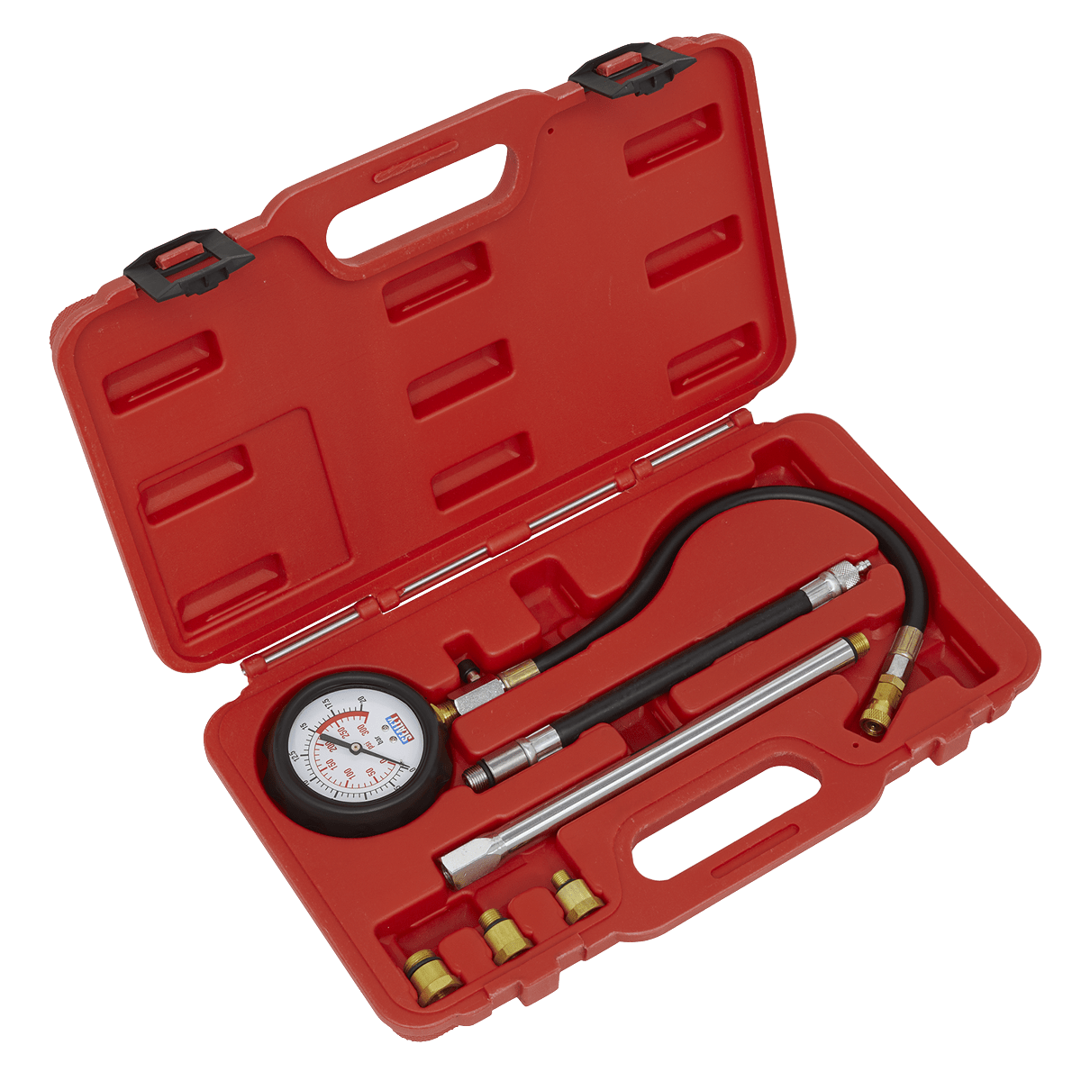 Sealey VSE300D Petrol Compression Tester Deluxe Kit 6pc - VSE300D - Sealey Tools UK - Trade Counter Direct