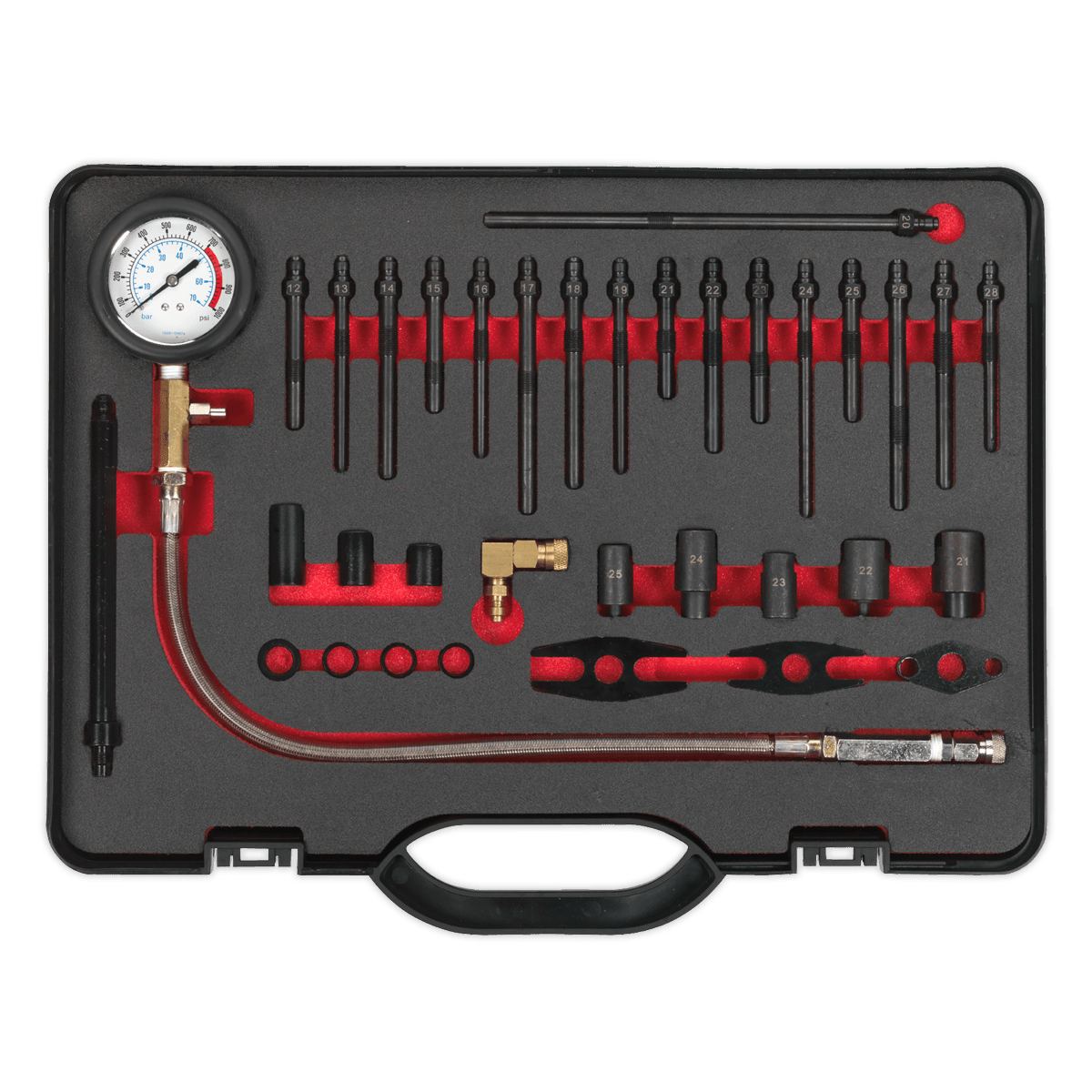 Sealey VSE3158 Diesel Compression Test Kit - VSE3158 - Sealey Tools UK - Trade Counter Direct